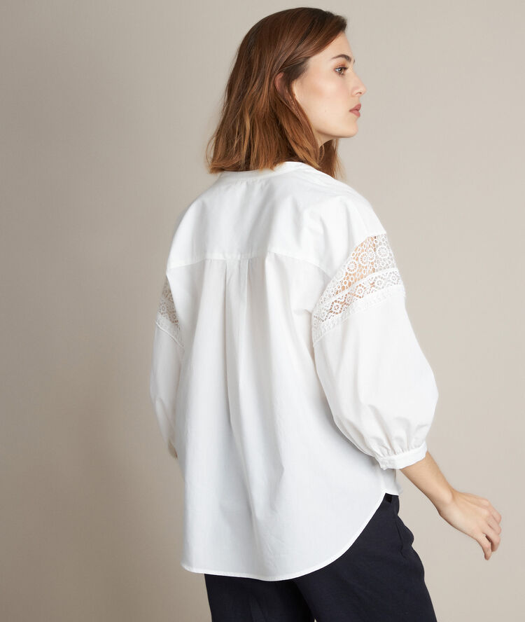 Blouse en dentelle veronique blanc.