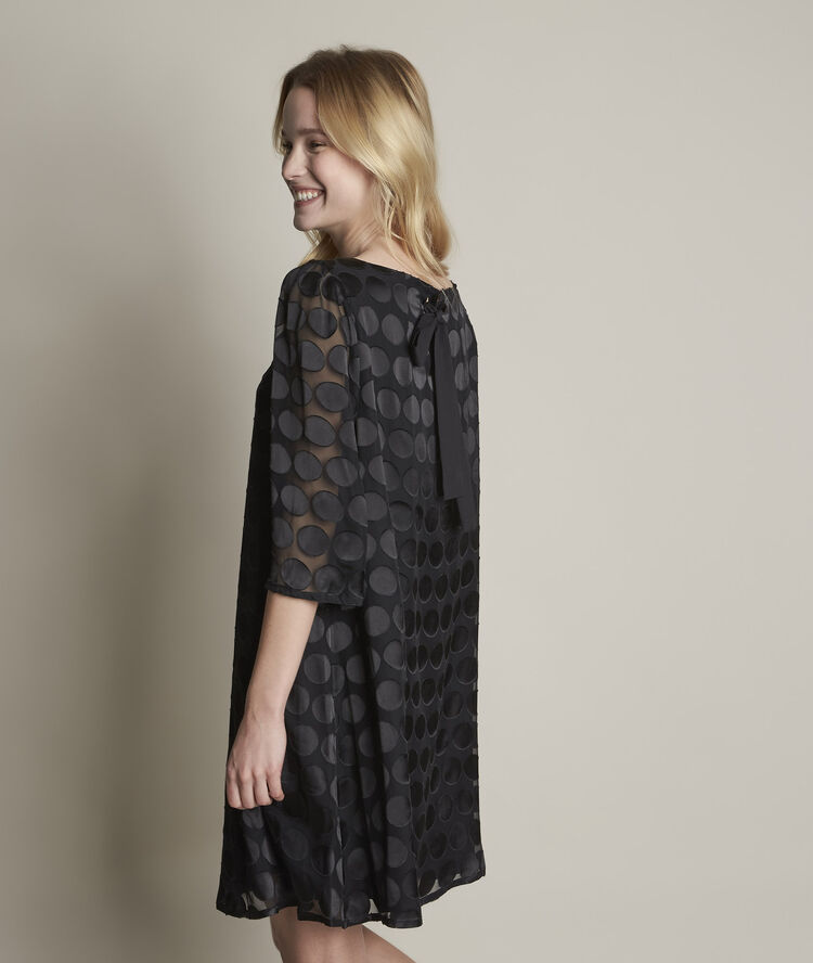 Robe à pois rosie noir.