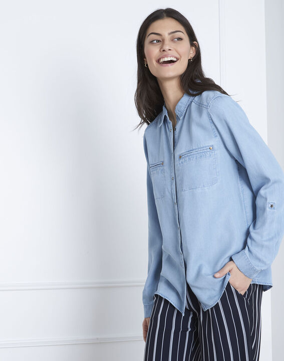 Chemise en jean fluide Varsha | 1-2-3 Chemise en jean fluide Varsha PhotoZ | 1-2-3