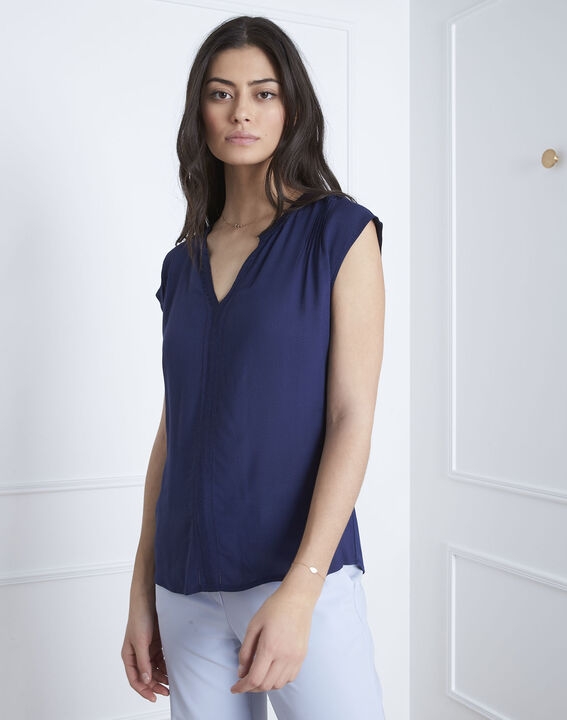 Blouse marine biatière Vanissa | 1-2-3 Blouse marine biatière Vanissa PhotoZ | 1-2-3