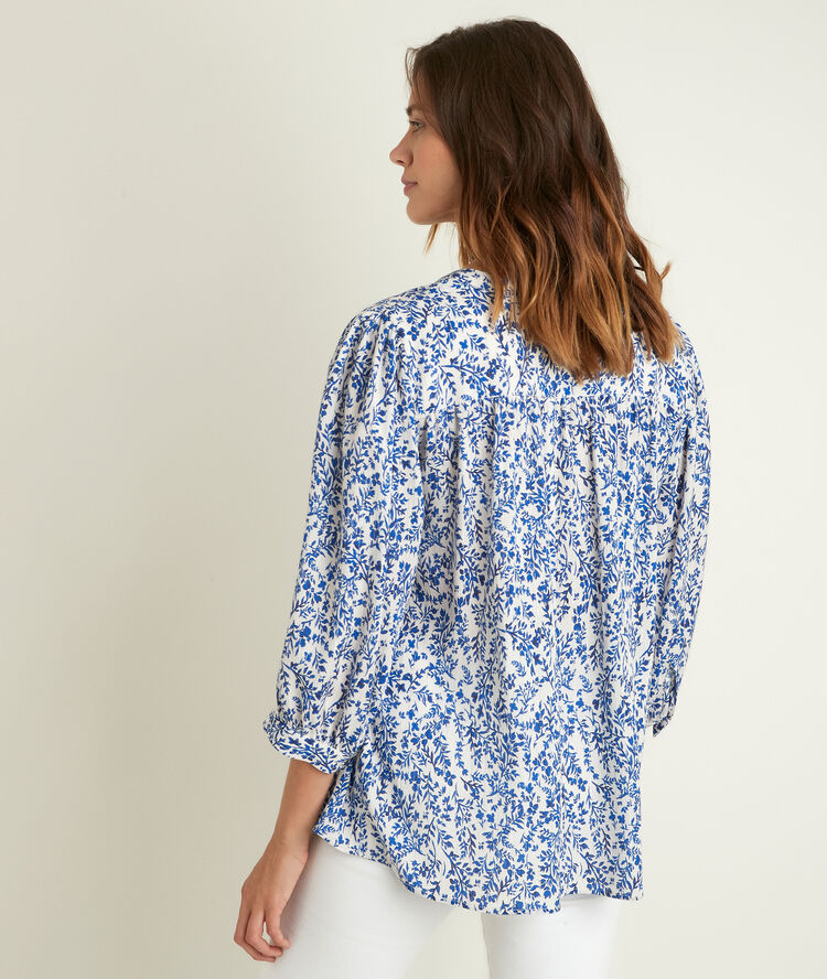 Blouse imprimée elsa bis ecru.