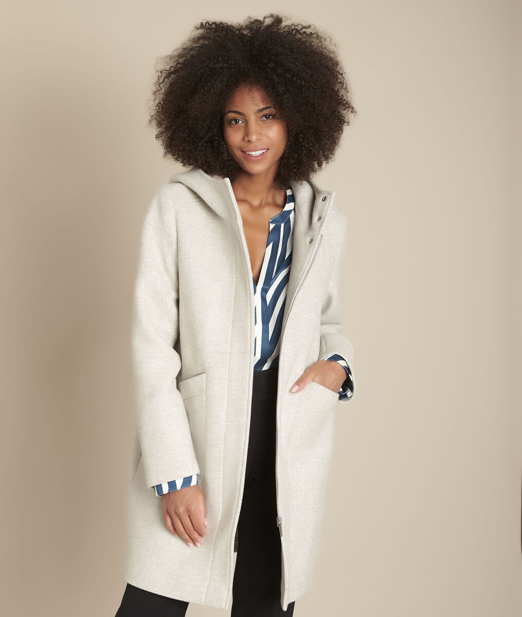 Manteau En Laine Gris Chine Terrence Femme Maison 123