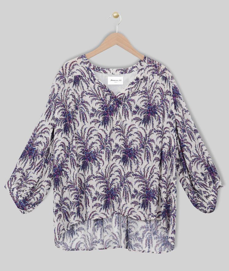 Blouse imprimée elsa bis hortensia.