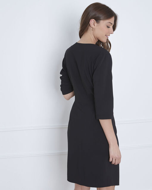 Robe noire portefeuille microfibre lucious noir.