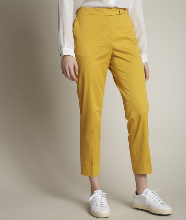 Pantalon cigarette jaune Rubis | 1-2-3 Pantalon cigarette jaune Rubis PhotoZ | 1-2-3