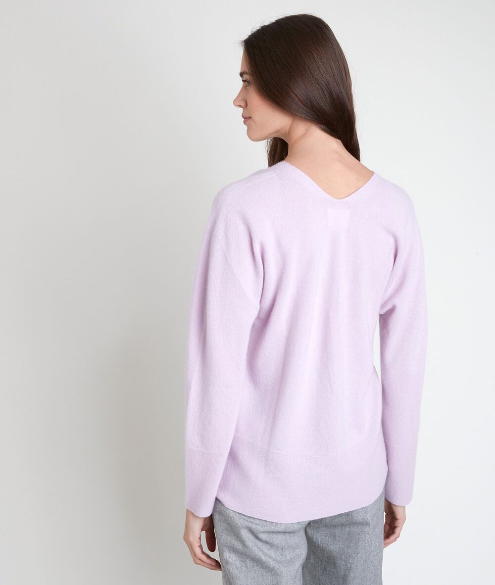 Pull en cachemire mauve ralph mauve pale.