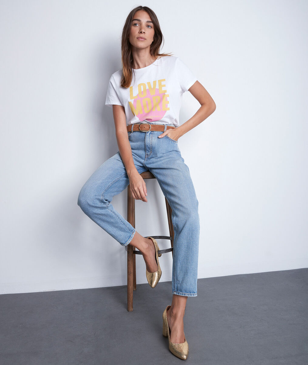 De lovely mum jeans pure bleached Solene | 1-2-3 De lovely mum jeans pure bleached Solene PhotoZ | 1-2-3