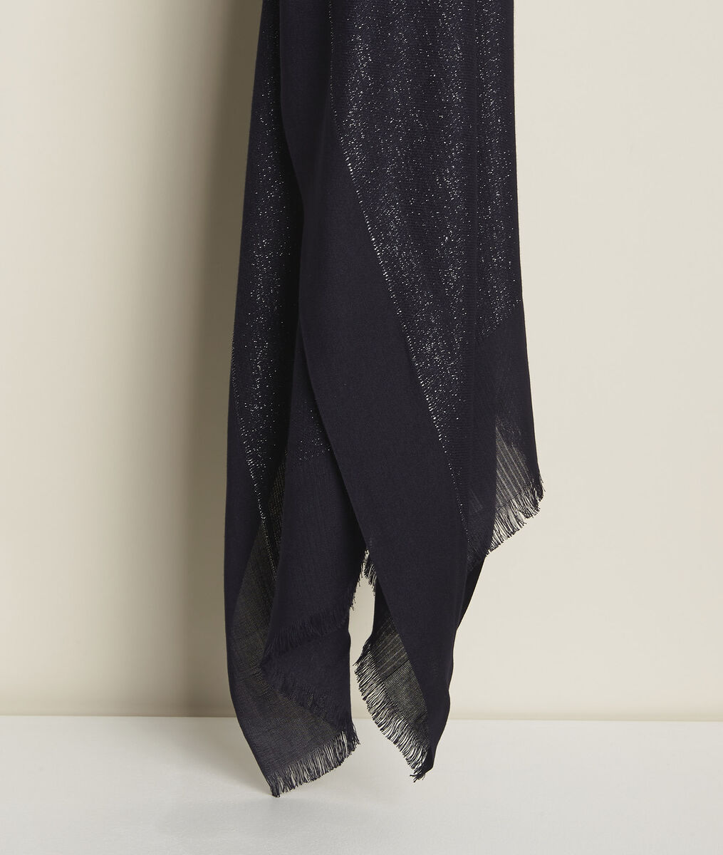 Foulard marine métallisé New Osiris | 1-2-3 Foulard marine métallisé New Osiris PhotoZ | 1-2-3