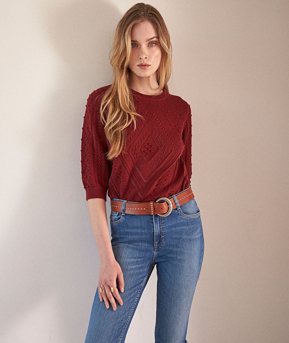 Blouse myosotis brodée Tiffany | 1-2-3 Blouse myosotis brodée Tiffany PhotoZ | 1-2-3