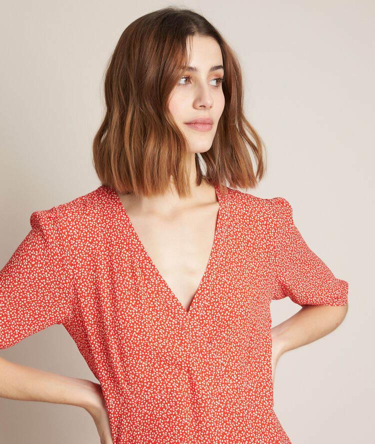 Robe imprimée city coquelicot.