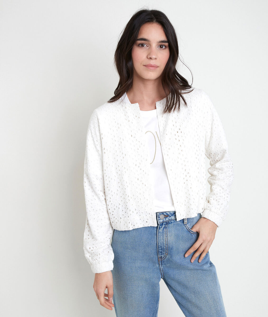Veste écrue brodée Taya | 1-2-3 Veste écrue brodée Taya PhotoZ | 1-2-3