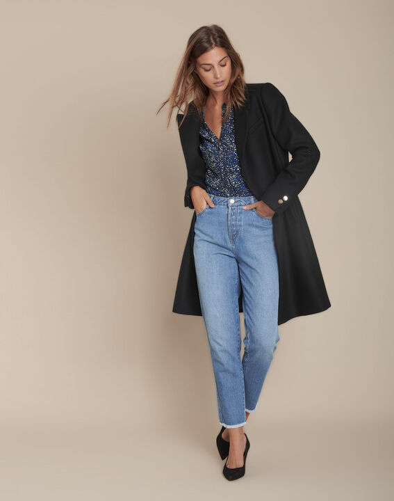 Blouse marine imprimée Arletty | 1-2-3 Blouse marine imprimée Arletty PhotoZ | 1-2-3