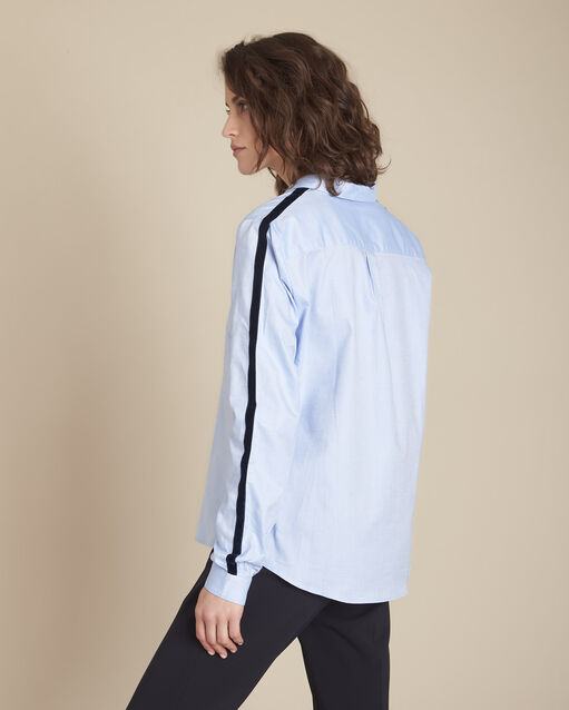Chemise oxford mickaela bleu ciel.