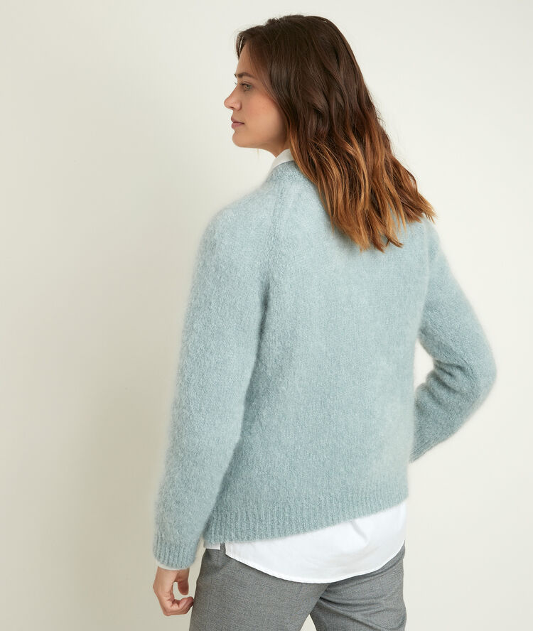 Pull en mohair mélangé radieuse.