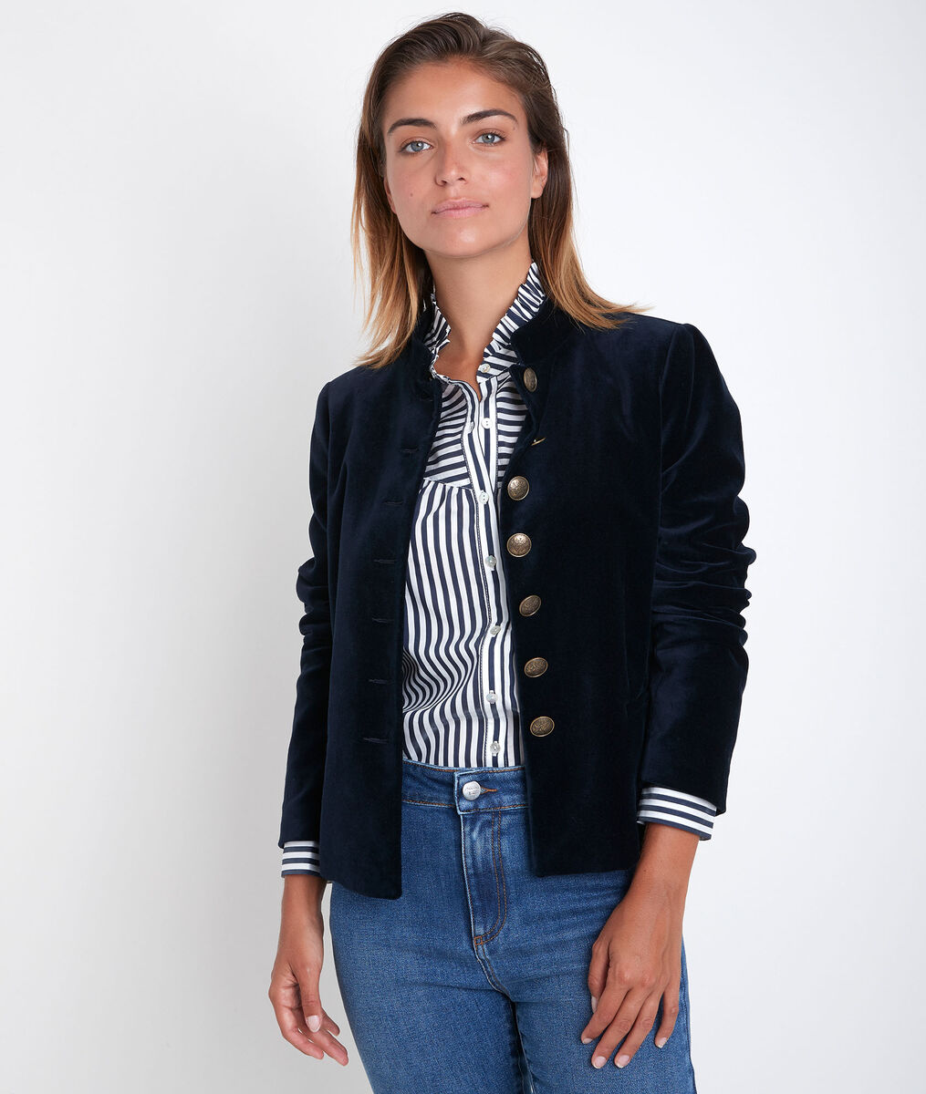 Veste officier marine en velours Tang | 1-2-3 Veste officier marine en velours Tang PhotoZ | 1-2-3