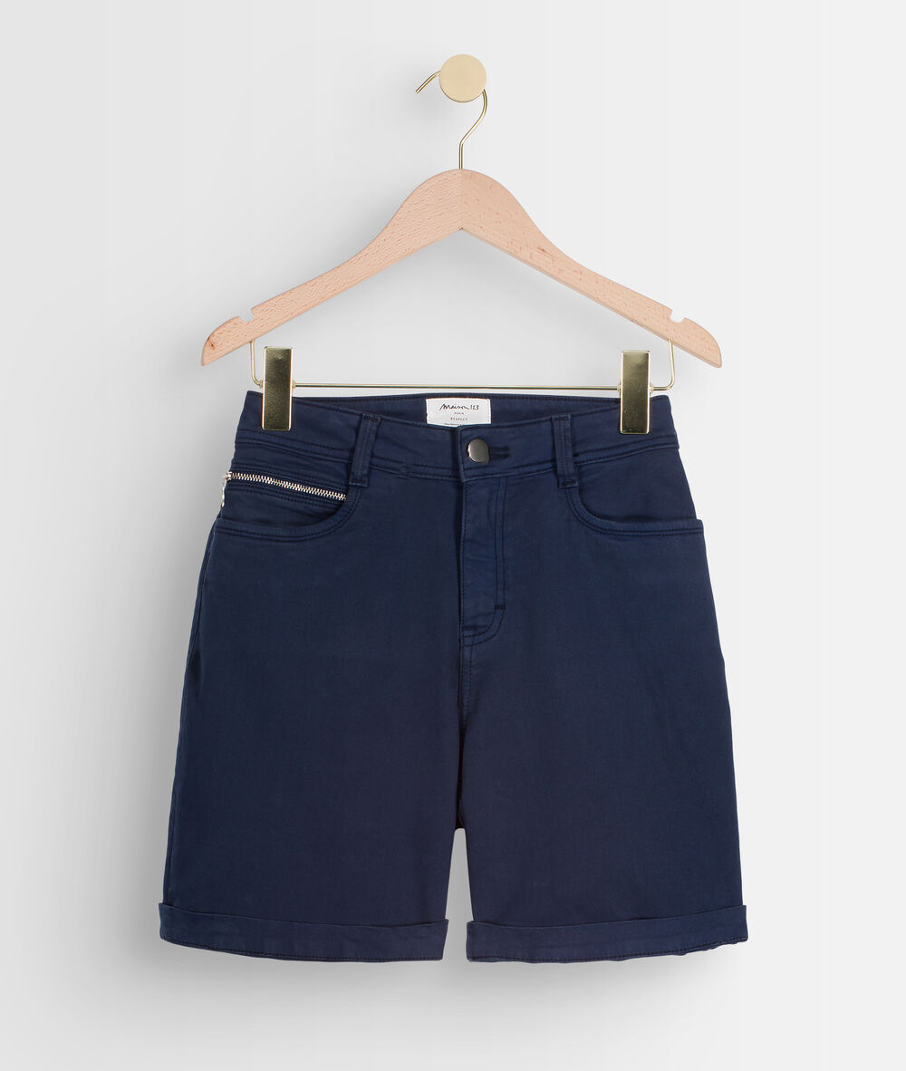 Short en coton biologique marine alma marine.