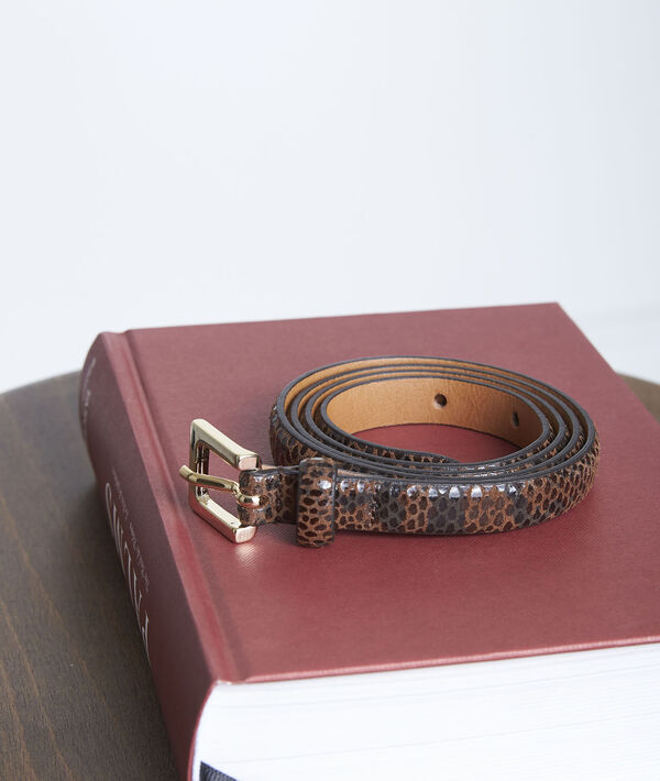Ceinture en cuir effet python Alia | 1-2-3 Ceinture en cuir effet python Alia PhotoZ | 1-2-3