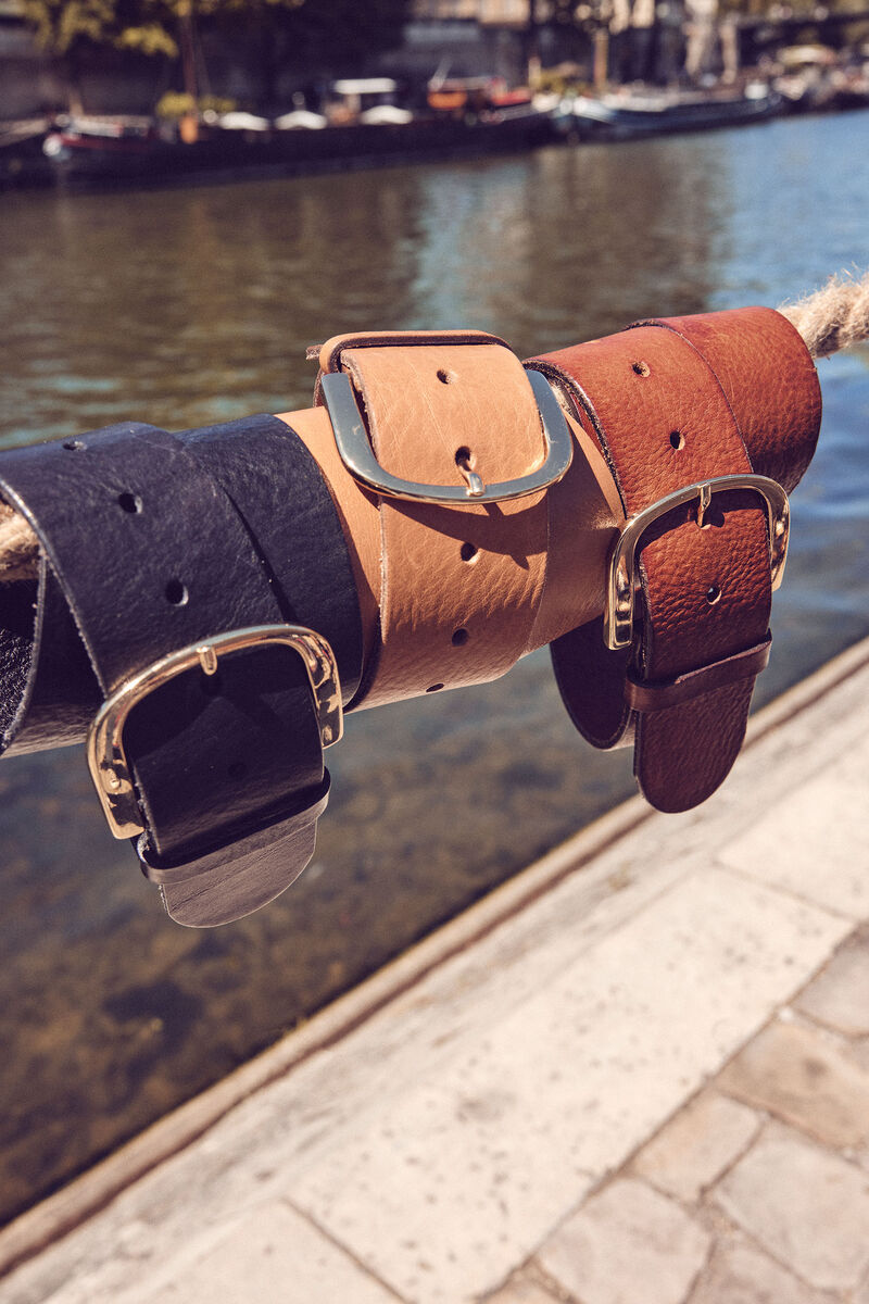 Ceinture large en cuir noir Estelle | 1-2-3 Ceinture large en cuir noir Estelle PhotoZ | 1-2-3