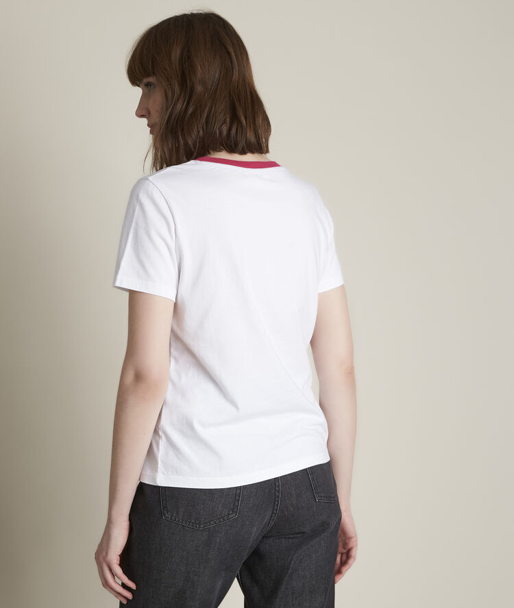 Tee-shirt en coton biologique fuchsia rivale fuchsia clair.