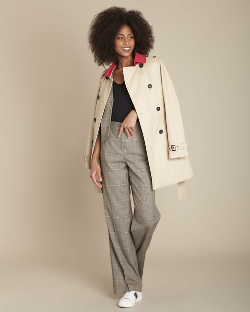 Pantalon large  jacquard Prince de Galles Edouard (2) - Maison 123