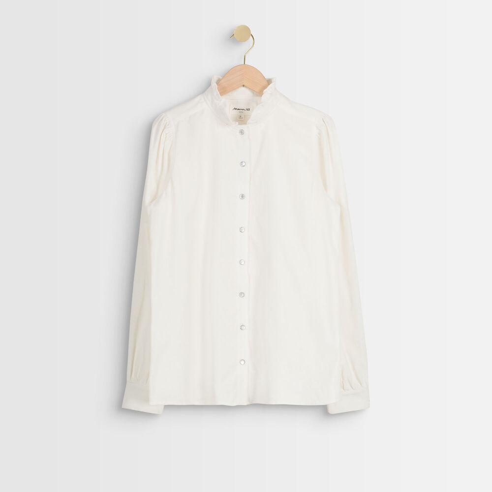 Chemise écrue en velours jeraldine ecru.