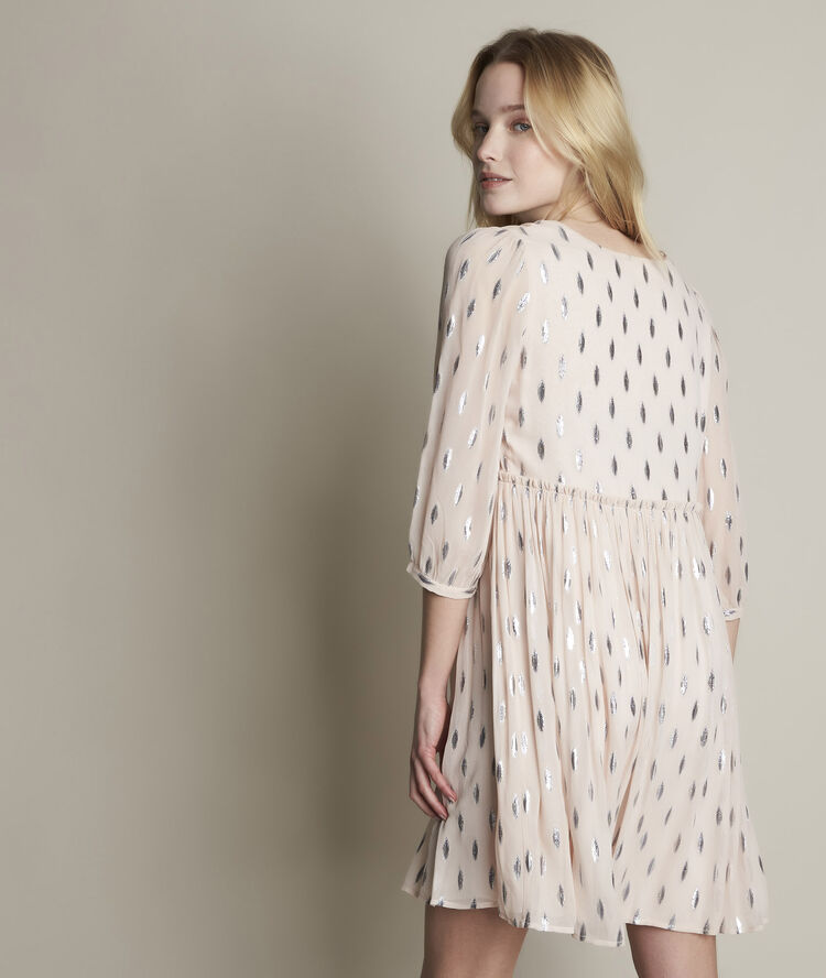 Robe poudre lurex océane nude.