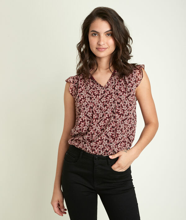 Blouse imprimée Emmanuelle | 1-2-3 Blouse imprimée Emmanuelle PhotoZ | 1-2-3
