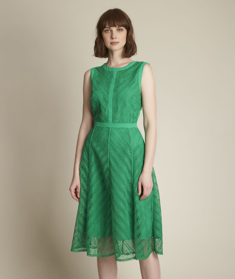 Robe en dentelle graphique oryane prairie.