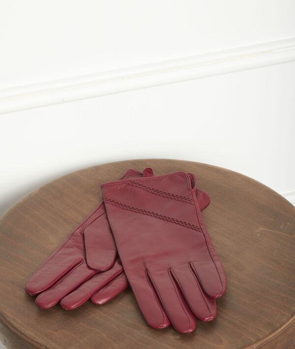 Gants en cuir rouges Veronica | 1-2-3 Gants en cuir rouges Veronica PhotoZ | 1-2-3