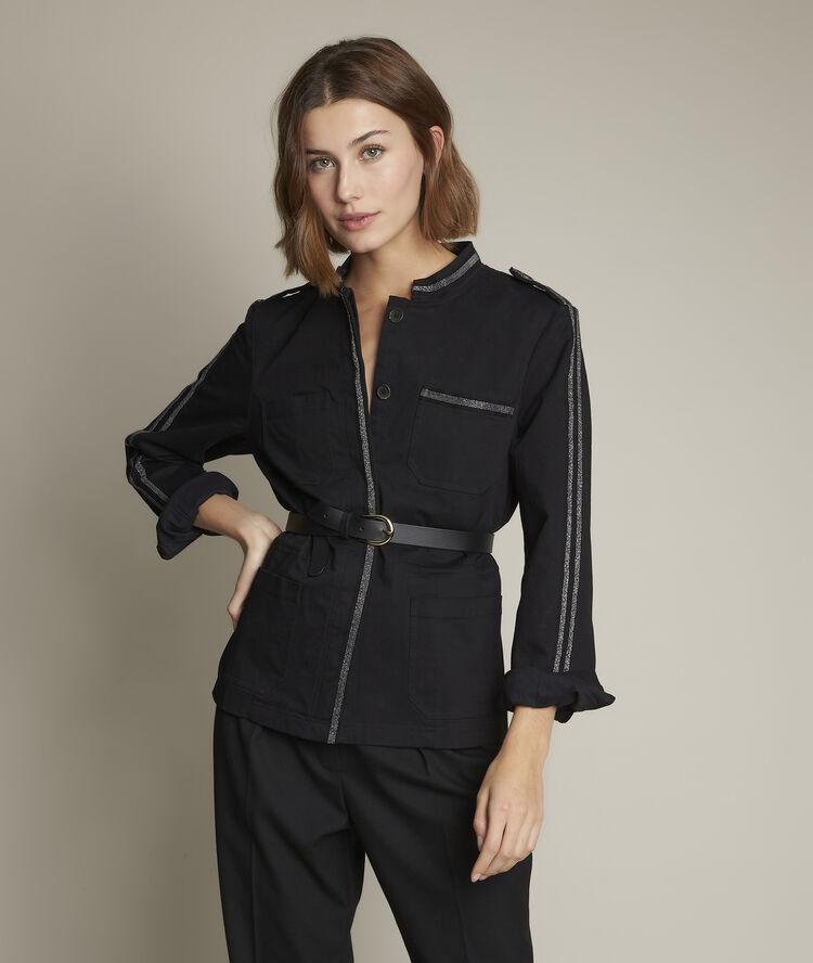 Veste fantaisie fortune noir.