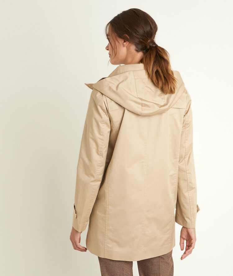 Parka à capuche beige sunko beige clair.