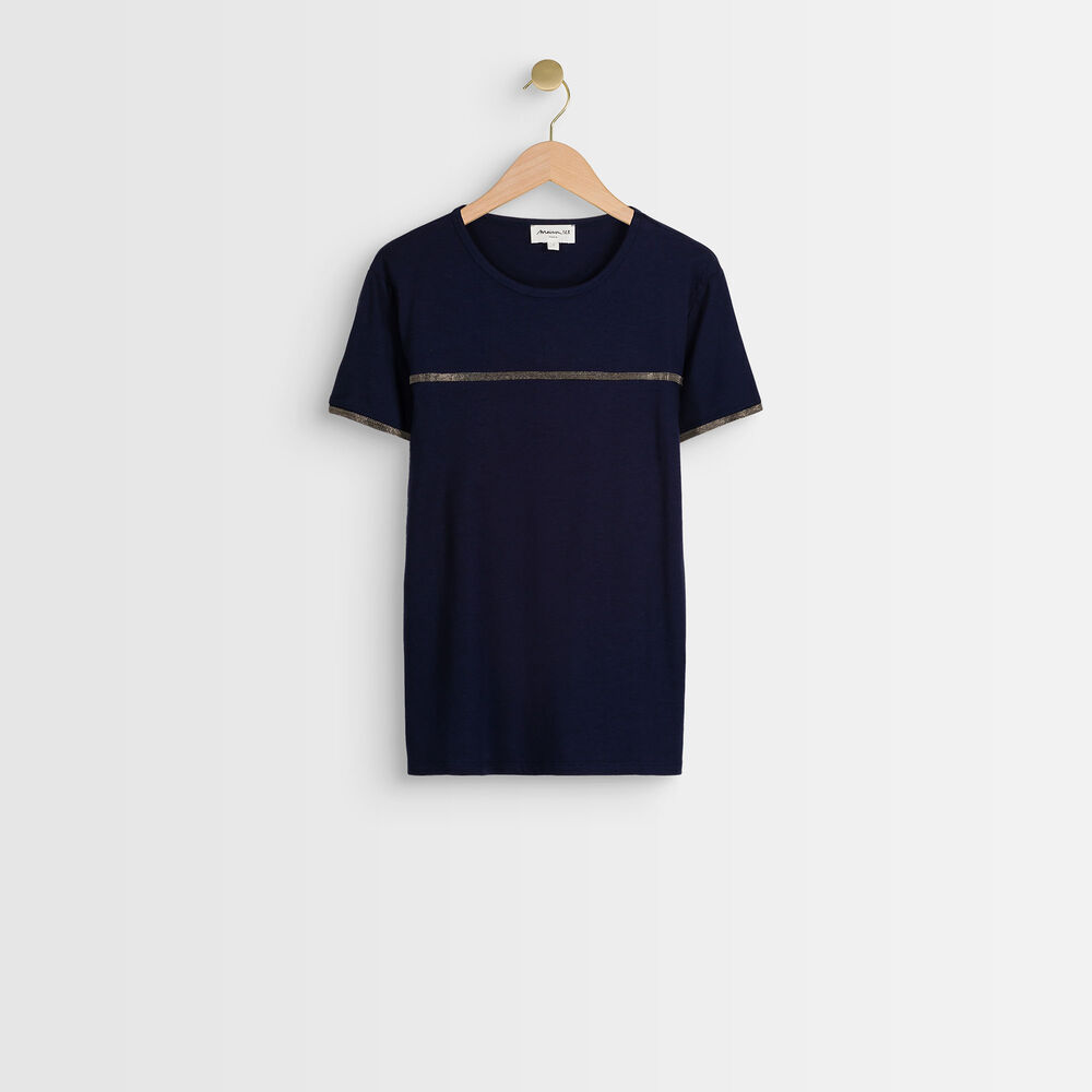 Tee-shirt marine regal myosotis.