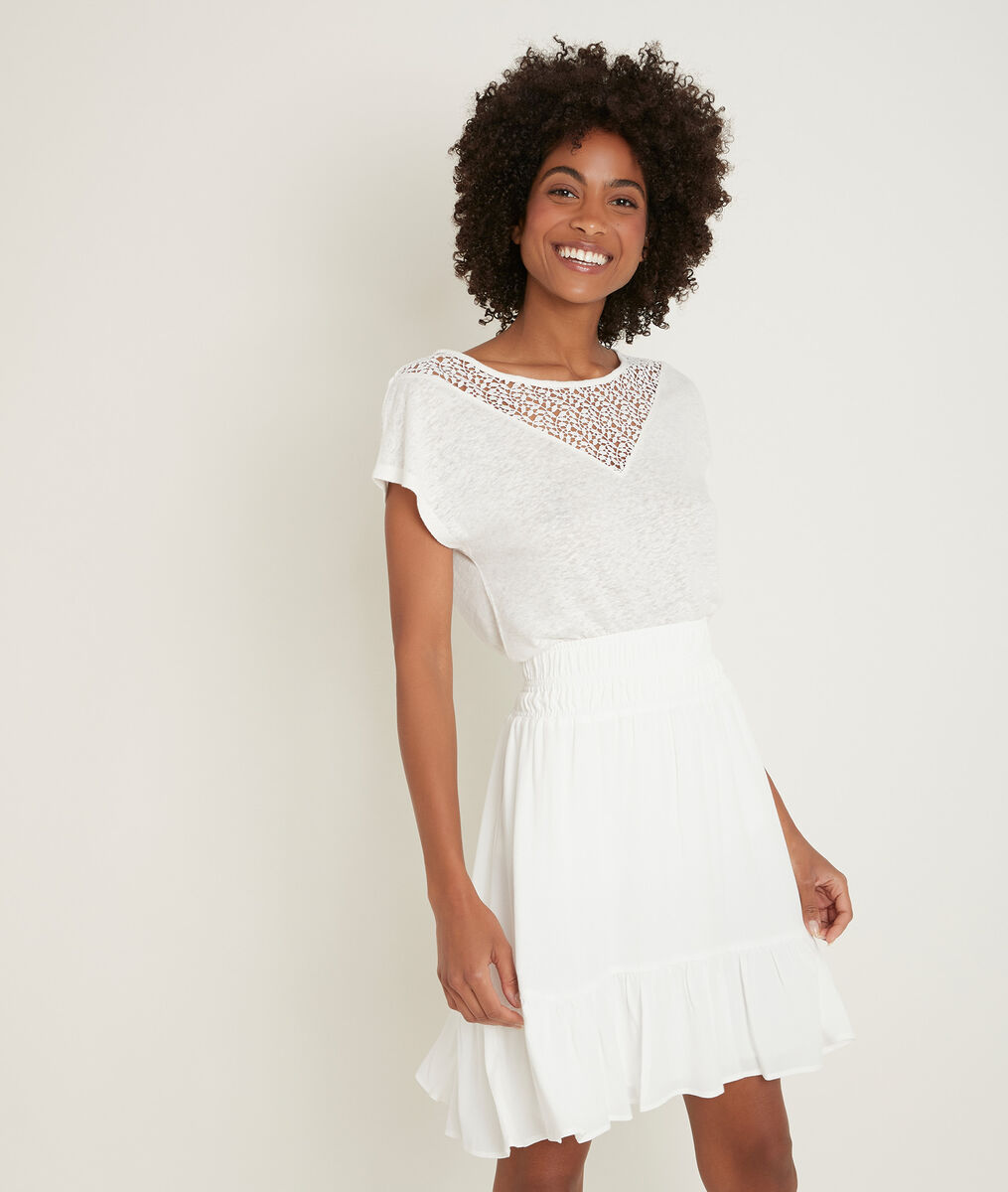 Top en lin et dentelle Nalia | 1-2-3 Top en lin et dentelle Nalia PhotoZ | 1-2-3