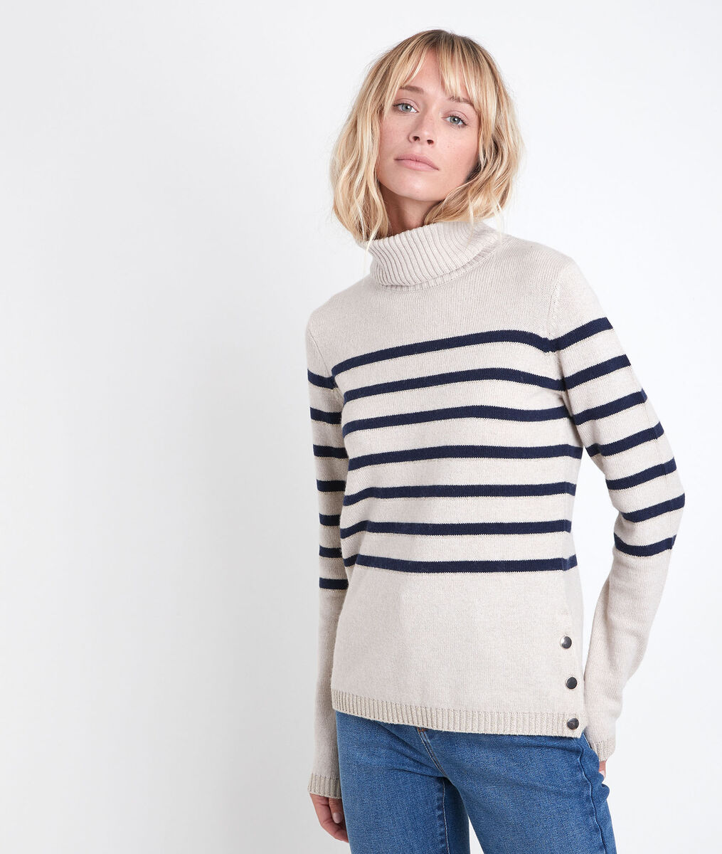 Pull rayé à col roulé Renata | 1-2-3 Pull rayé à col roulé Renata PhotoZ | 1-2-3