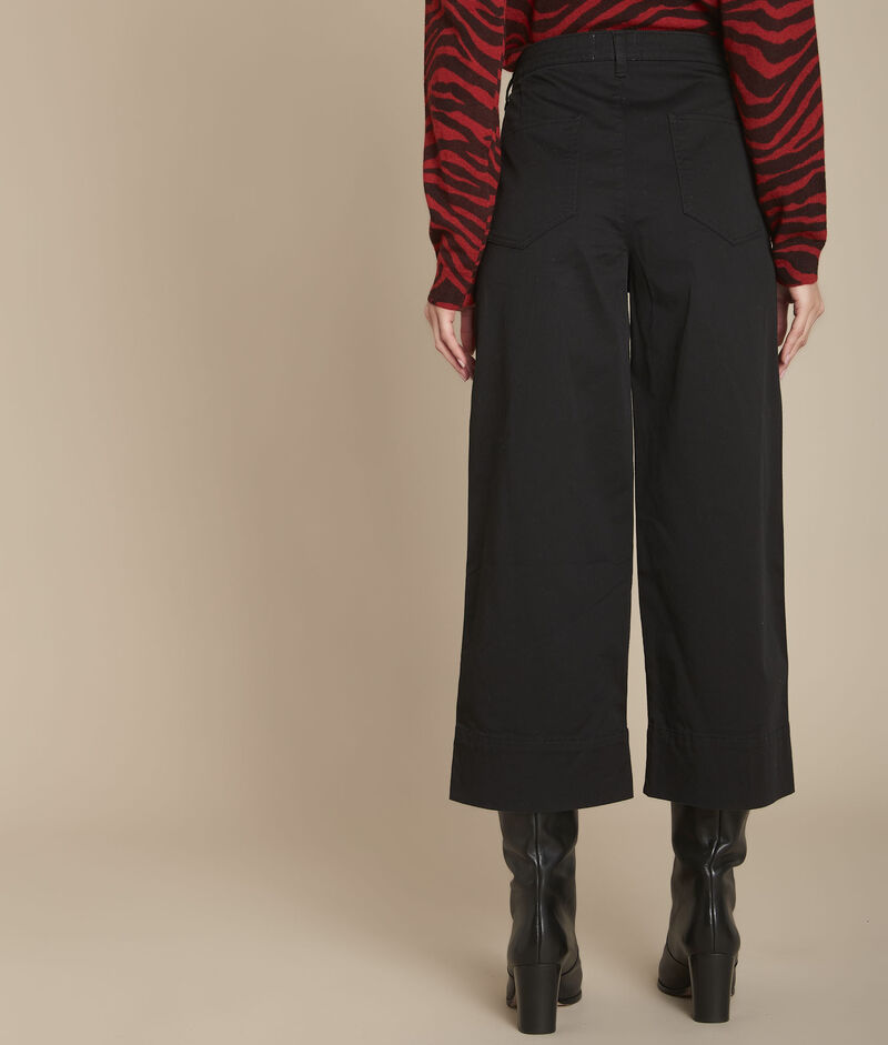 Pantacourt large noir sylvestre noir.