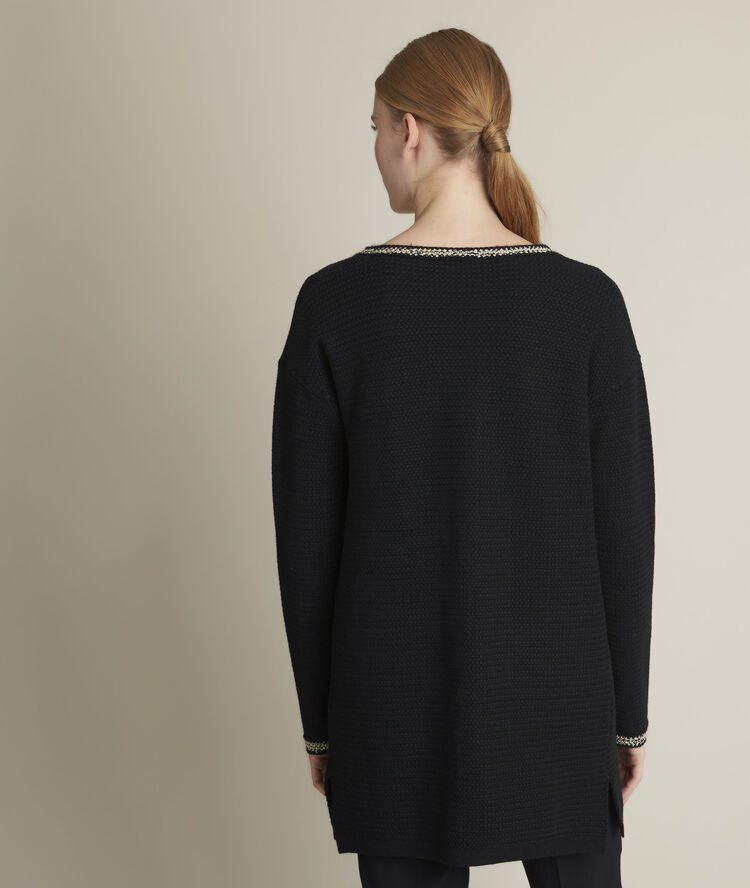 Gilet long danilet noir.