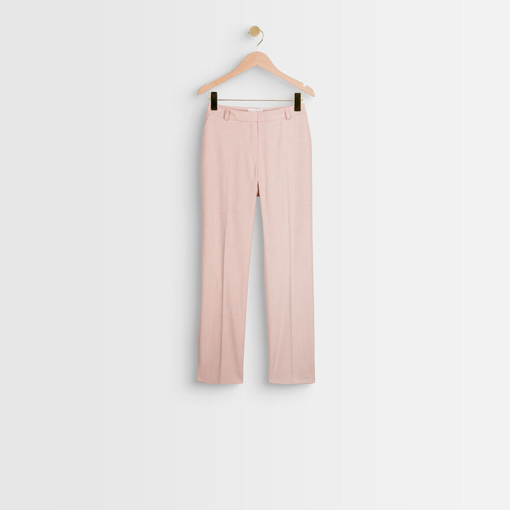 Pantalon cigarette nude suzanne poudre.