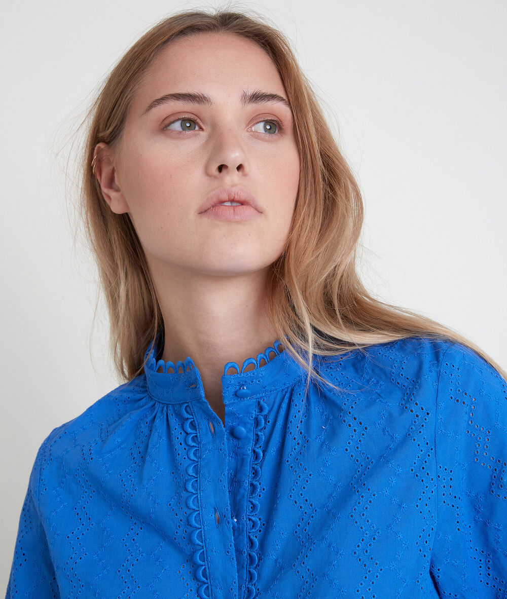 Blouse myosotis brodée tiffany myosotis.