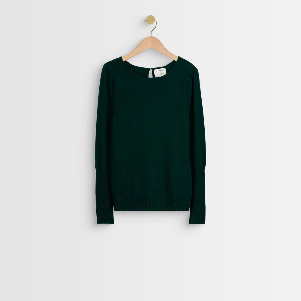 Pull en laine et cachemire émeraude ribambelle emeraude.