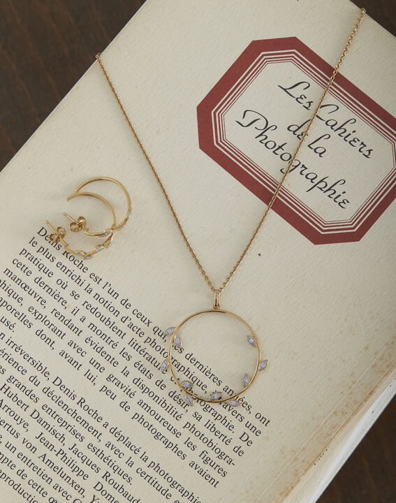 Boucles d'oreilles dorées fantaisie Tessa | 1-2-3 Boucles d'oreilles dorées fantaisie Tessa PhotoZ | 1-2-3