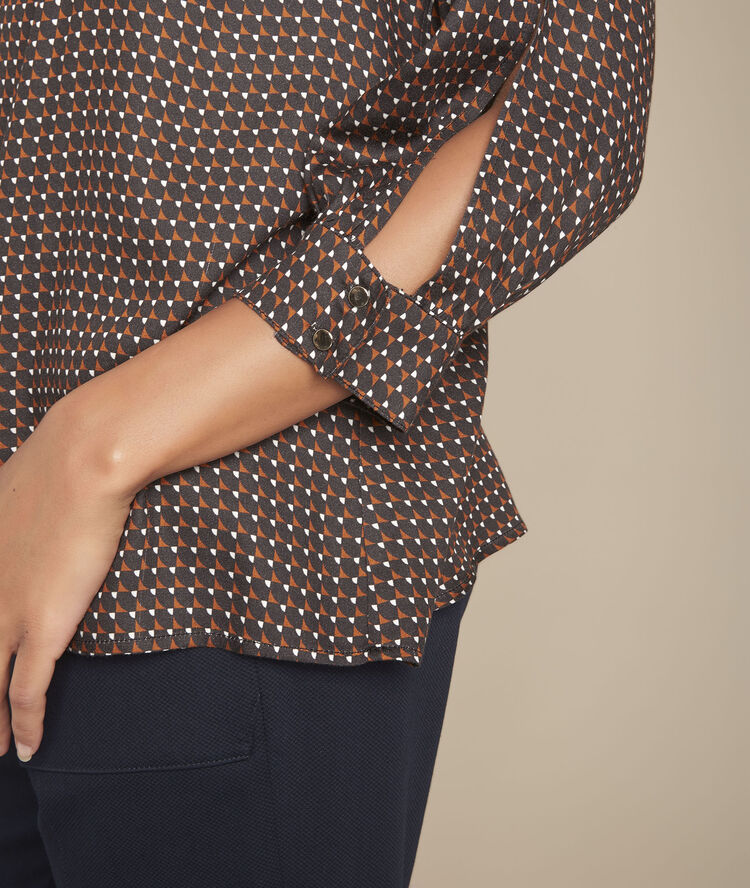 Blouse noire imprimée melena noir.