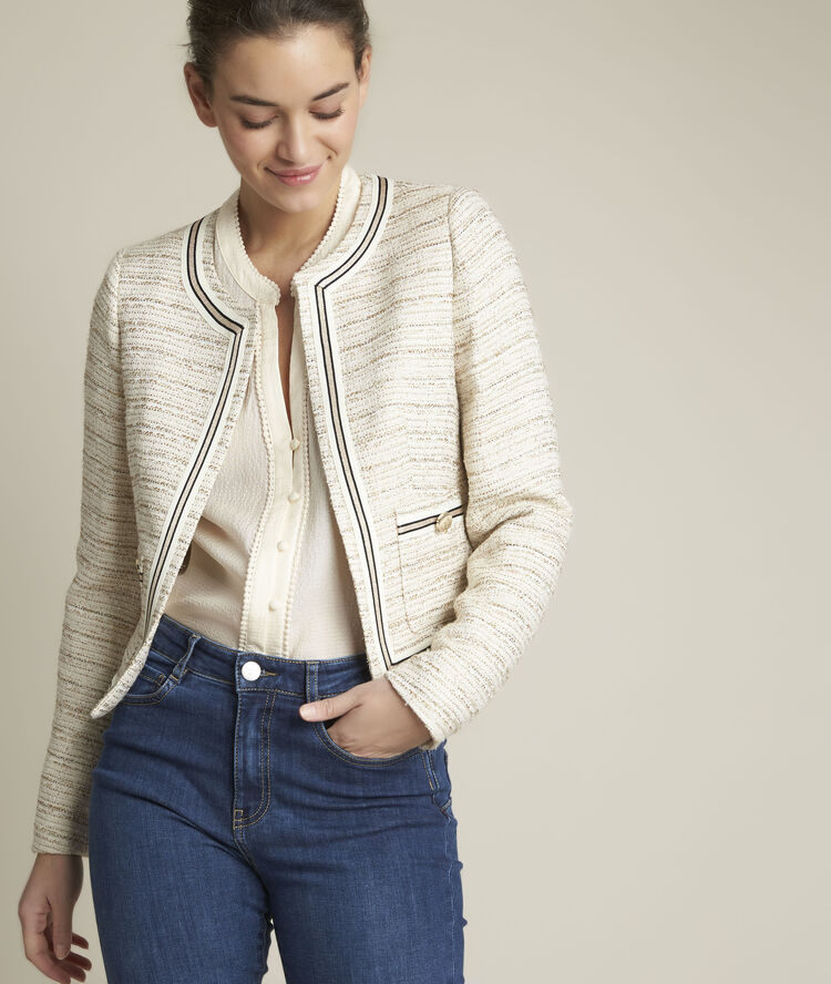Veste fantaisie louison ecru.