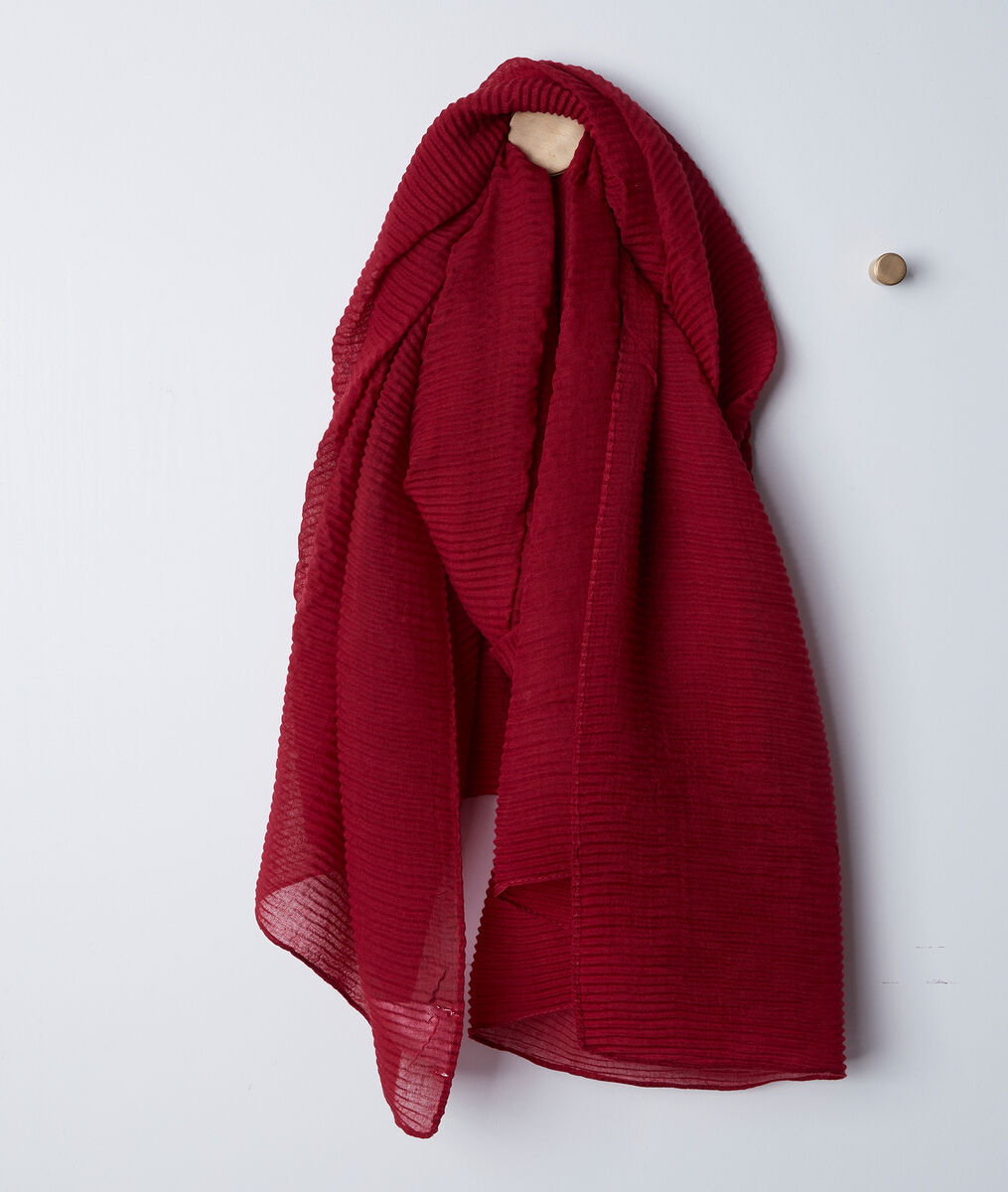 Foulard plissé rouge Barry | 1-2-3 Foulard plissé rouge Barry PhotoZ | 1-2-3