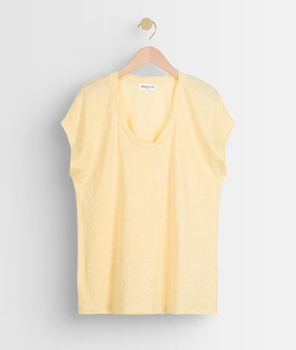 Tee-shirt en lin certifié citron ecool citron.