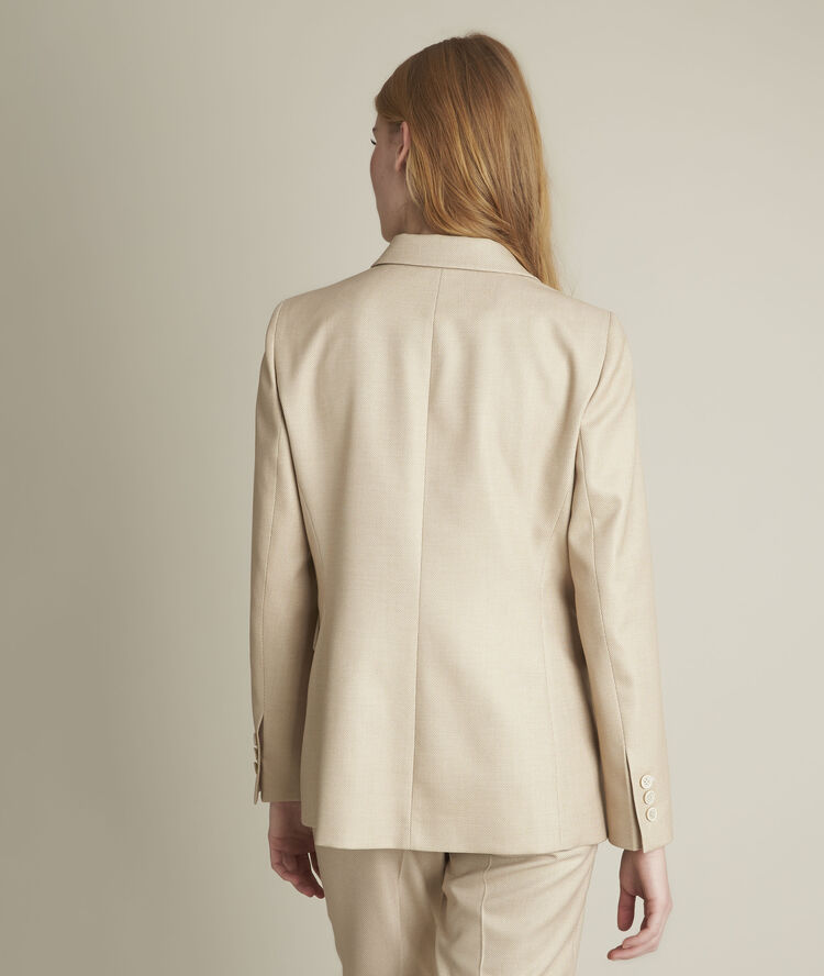 Veste de tailleur lauriane marron.