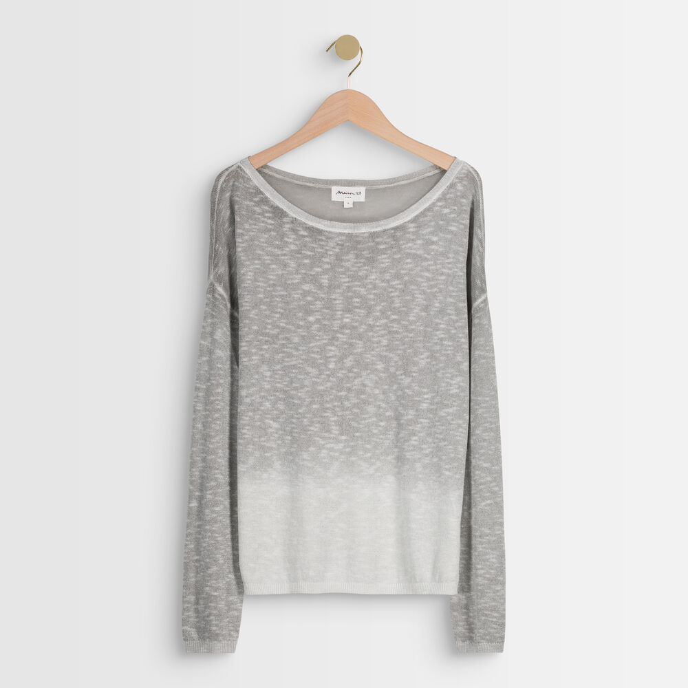 Pull gris chiné lurex ava gris chine.