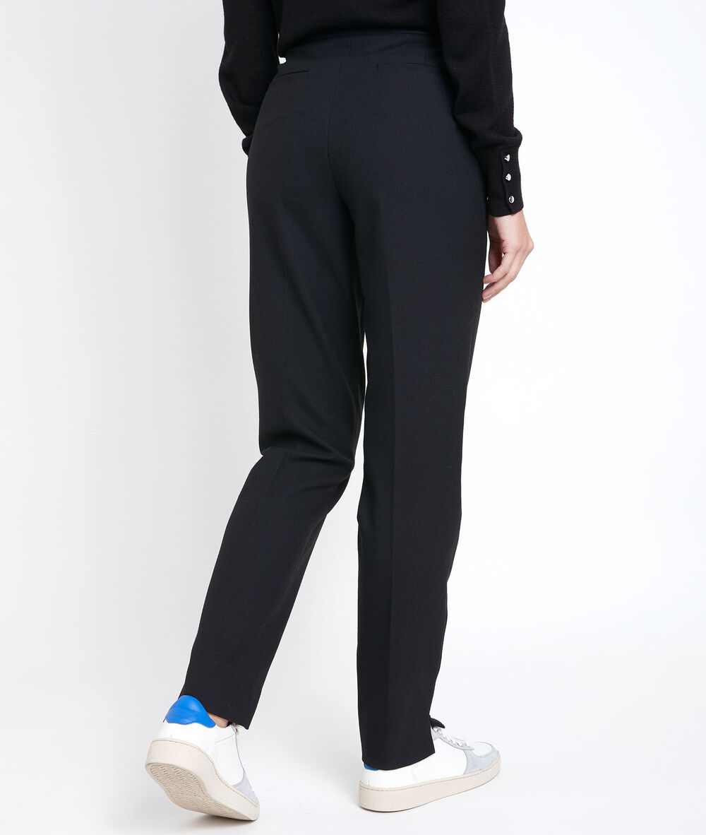 Pantalon cigarette fantaisie harry noir.