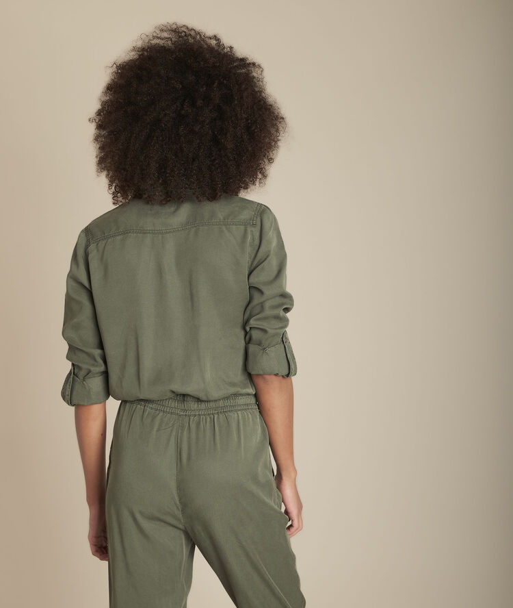 Combinaison kaki en tencel ® irina kaki.