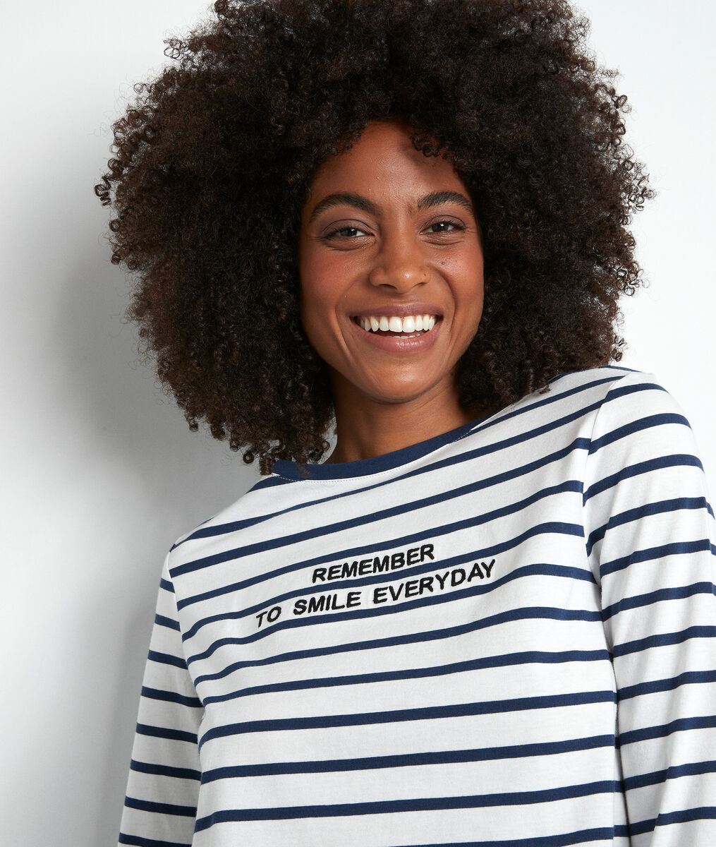 Geborduurd shirt in marinestijl Espoir | 1-2-3 Geborduurd shirt in marinestijl Espoir PhotoZ | 1-2-3