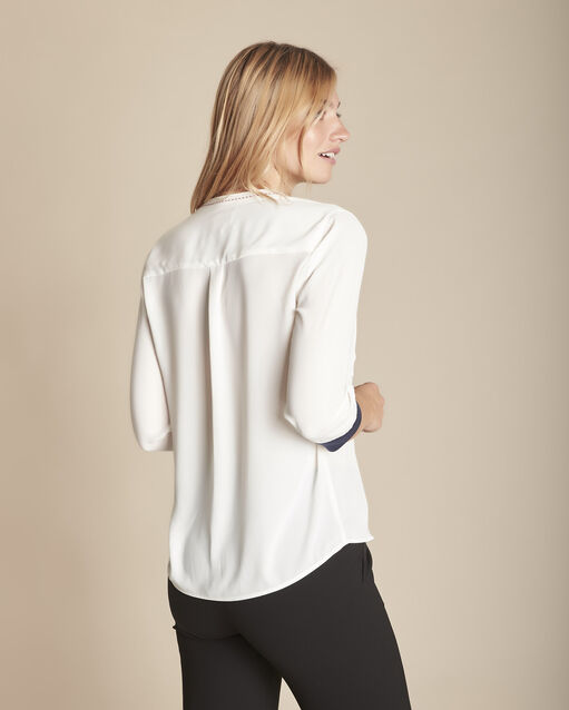 Blouse écrue transparente mulan ecru.
